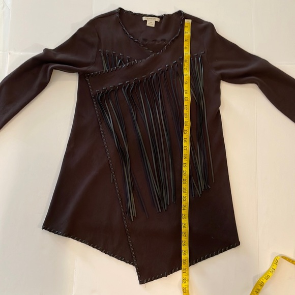 S  ARIAT S Ladies Western LongSleeve Cardigan with Long Fringe V-Front opening - Picture 10 of 17